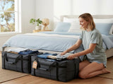 CARLA HOME 4-Pack 180L Extra Large Moving Storage Bags with Handles & Duty Zippered for Clothes, LSB-36347