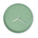 Mute Quartz Clock Wall Watch Minimalist Modern Plastic Wall Clock for Living Room BedroomGreen V1294-YM0523-3115220015812