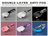 DOTUGE DGQ-D07 Magnetic Flip Ski Goggles with REVO Coated Dual-Layer Anti-Fog Spherical Lens, UV400 V1341-ZY-BD9KJK24-E