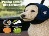 Blue S Size Dog Anxiety Relief Set - Breathable Mesh Calming Vest and Noise Reducing Earmuffs for V888-ELOSUNG56011