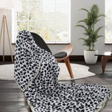 Animal Pattern Soft Flannel Plush Queen Size Blanket 220 x 240cm Dalmatian V442-STT-BLANKET-ANIMALDALMATIAN-WHITE-QS