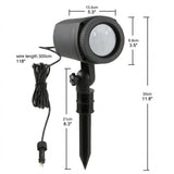 Outdoor Waterproof Laser Projection Light with RGB Dynamic Starry Sky Effect Ideal for Garden, V1341-ZY-UZXUQGTL-WHITE