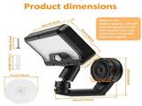 2Pcs Magnetic Solar Lights Outdoor with 3 Lighting Modes Dual Charging Modes ABS and IP65 Waterproof V1366-AZ2-W-14932