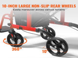 2 in 1 Rollator Walker & Transport Chair for Seniors, Folding Rolling Walker Wheelchair Combo & V952-EHYZXQCKJLQ8WW1ZSV0