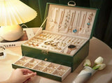 Black High-end Jewelry Storage Box for Necklaces, Earrings, Ear Studs, Bracelets, Rings, Exquisite V1106-GDSSSNH001