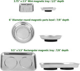 Magnetic Tray Holder 3pc,for Socket Screw Nuts Bolts Metal Parts,Extra Strong Magnet,Thickened V1366-AZ2-W-03423
