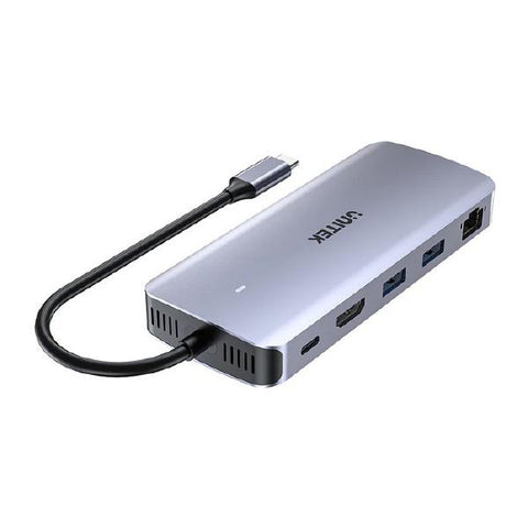 Unitek 6-in-1 USB-C Hub with M.2 SSD Enclosure, 1x USB-C, with PD100W USB-C Host Power, 1x HDMI, 2x 15AD-D1120A01