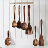 7-Piece Natural Teak Wooden Spoons for Cooking Set V728-PBVG11048