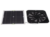 13.5 Inch Solar Powered Fan 100W Round Effective Cooling Solar Panel Fan Kit For Greenhouse Chicken V1294-YM0706-3113230242011