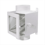 Metal Duct Lint Trap Indoor Vent Kit Lint Trap Lint Catcher for Electric Clothes V1370-AZ4-10125