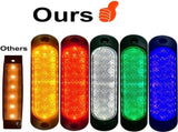 4 pcs Red 12V-24V Front Side Marker 27 LED Trailer Truck, LED Rear Marker Trailer Parking Turn V1188-MS-227-1408