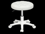 Levede 2x Rolling Bar Stool Swivel Salon SPA Chair Beige BR1065-BGX2