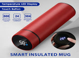 Clearance Back to School Supplies! JWDX Led Smart Touch Screen Temperature Measurement Thermos Cup V1189-LWWAL-20260325-03152