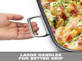 Non Stick Lasagne Pan with Handles, Deep Rectangular Oven Roasting Dish for Cakes, Brownies, Lasagne V1189-LC-AMZ-00083