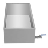 Maple Syrup Evaporator Pan 76x41x24 cm Stainless Steel Maple Syrup Pan with Valve for V952-ZFQ16X30000000001V0