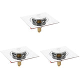 Universal Sink Set of 3 - Practical Drain Plugs, Easy to Clean, Fits Most Bathroom and Kitchen V1369-AZ3-W-12857