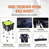 Foldable Tennis Ball Hopper, Holds 150 Tennis Balls, Lightweight Aluminum Alloy Tennis Ball Basket V952-KZDBXSWQTC1535M1IV0