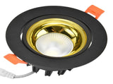 LED Downlight Aluminum Adjustable Angle Dustproof Ceiling Embedded Spotlight for Living Room Bedroom V1294-YM0715-3119210294811