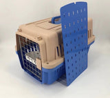 YES4PETS Medium Dog Cat Crate Pet Rabbit Carrier Airline Cage With Bowl & Tray-Blue V278-AA2-BLUE
