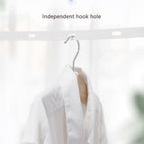 Household Wall Hanging Clothesline Retractable Telescopic Clothes Drying Rack Rope White V1294-YM0901-3117200027911