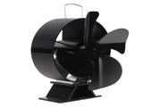 Heat Powered Stove Fan Aluminum Alloy 4 Blades Strong Wind Fireplace Fan for Home V1294-YM3113220215211-0421