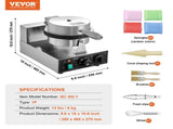 Electric Ice Cream Cone Maker, Commercial 1230W Waffle Cone Machine, Non-Stick Stainless Steel Egg V952-SYBJLTTHFBJDEUE83V3