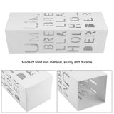 White Iron Hollowed Umbrella Storage Basket Stand Holder Rack V1294-YM0901-JY13272