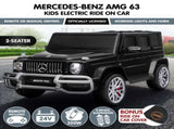 Kahuna Mercedes Benz AMG Licensed G63 Kids Electric Ride On Car Remote Control Dual 50W Motors CAR-G63-S307-BK