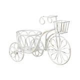 Distressed White Small Bicycle Planter 25x18cm V637-67521BYC