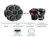 Centra Punching Box With 12OZ Boxing Glove Black PUCH1012-BK-12OZ