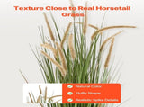 Artificial Grass Plant, 2 Pack 1499mm Horsetail Reed Grass in Pot, Premium PVC Faux Fake Greenery V952-DPKMWCLS59INN4HXO001V0