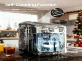 Desktop Ice Maker, Produces Ice in 6 Minutes with a Capacity of 26 Pounds, Energy-Saving 30% and V1102-TSZBJ003