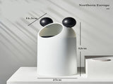 Trash Can Inclined Opening Large Capacity Modern Look Thickened Garbage Bin for Kitchen Bathroom V1294-YM0626-3117220287511