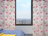 Sheer, Airy Light Filtering Voile Floral for Living Room, Rod Pocket Romantic Window V1370-AZ4-08849