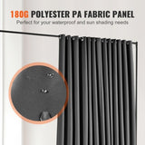 VEVOR Room, 8 ft x 10 ft Portable Panel Room with Wheels Curtain V952-BLP196120INCHM4BSV0