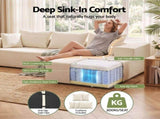 Artiss Modular Sectional Sofa 4-Seater L-Shaped Boneless Sofa Bed Chaise Lounge SB-C-CHEN-L-WH-AB