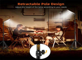1.8m Telescopic Black Tripod LED Work Light for Camping and Outdoor Use V178-59156