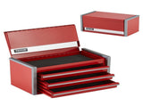 8.6-Inch Portable Metal Tool Box with 3 Drawers, Small Tool Chest with EVA Liners, PP Feet Pads, V767-VVR-CTSBXSGJX86I00F7ZV0