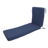Lounge Chair Cushion with Ties Removable Rain Proof Fade Proof Sun Lounger Replacement Cushion for V1294-YM0901-3116250002513