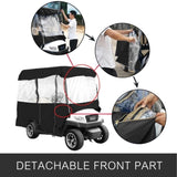 4 Passenger Golf Cart Cover Driving Enclosure Waterproof Roll-up Door V952-GEFYPCZ4ZHENC-022V0