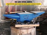 Pro Horn Anvil , 30KG/66.1LBS Weight Steel Anvil Blacksmith Blacksmith Anvil, Portable Rugged Cast V952-30KGGZ00000000001V0