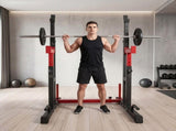 Centra Adjustable Squat Rack Barbell Stand Press Dip Station Home Gym 250KG SP1095-BK-AU