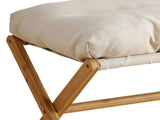 Foot Stool Foldable X Leg Modern Multifunctional Foot Rest with Soft Cushion for Living Room Bedroom V1294-YM0710-3116230019011