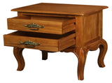French Provincial 2 Drawer Side Table V199-LT002FPLP