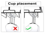 Stemware Holder Black 4 Slot Iron Wire Assembled Design Corrosion Resistant Easy Cleaning Glasses V1294-YM0512-3118220276111