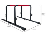 Powertrain Height-Adjustable Dip Bars Pair Load Capacity 200kg Separated Type DIP-RCK-IPR-006