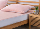 Waterproof Anti mite Mattress Pad Cover Fitted Sheet Pink 135*20030cm V1294-YM0901-JY17045-10
