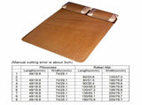 Home Textile Rattan Mat Grid Fitted Sheet Set Summer Cool Bed Cover V1294-YM0901-JY22472-09