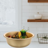 Multifunctional Golden Aluminum Basin for Kitchen Storage Elegant and Practical V1366-AZ2-W-13992