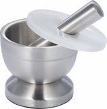 Mortar and Pestle - Stainless Steel Mortar and Pestle, Food Safe Pestle and Mortar Stainless Steel, V1188-NK-BOL-543